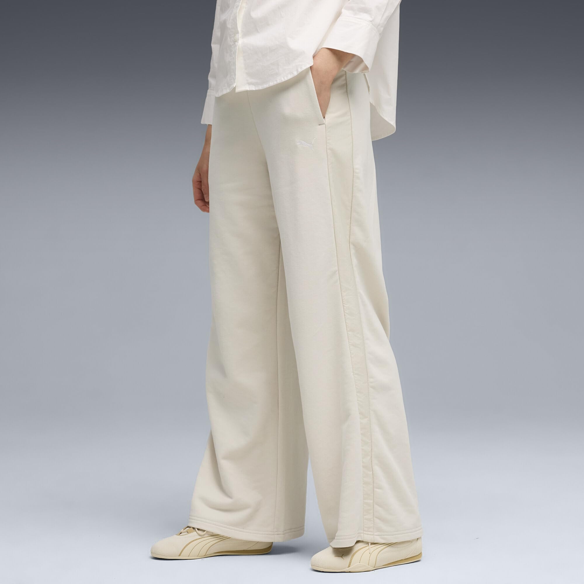 PUMA - Her Comfort High-Waist Wide Leg Pants TR, Pantaloni in Maglia Donna