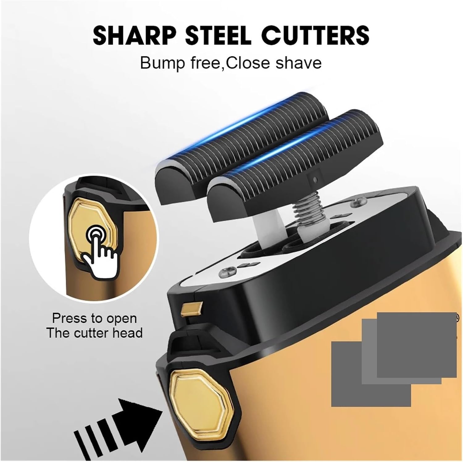 Fit for Electric Shaver for Men, Professional Metal Housing & Hair Clipper Combo, USB 2-in-1 Shaving Machine with Rotary Blades,(809 black)