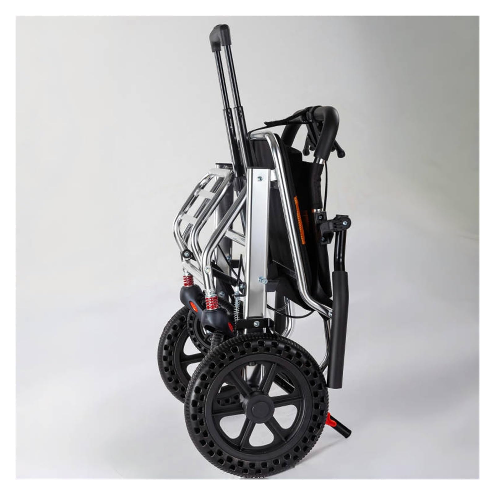 Silla de Ruedas Ligera Plegable para Adultos y Ancianos | Diseño Viaje Avión con Reposabrazos Abatibles | Chasis Aluminio 8,9 kg