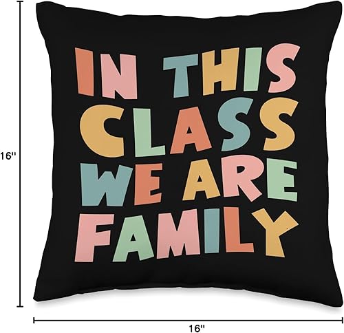Miniatura 4 de Kindergarten and School - Funny Gift Idea In This Class We Family Learning Kindergarten - Almohada escolar, 16 x 16 pulgadas, multicolor