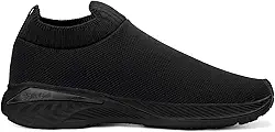 Tênis Esportivo Casual Slip On Soft Gel Preto