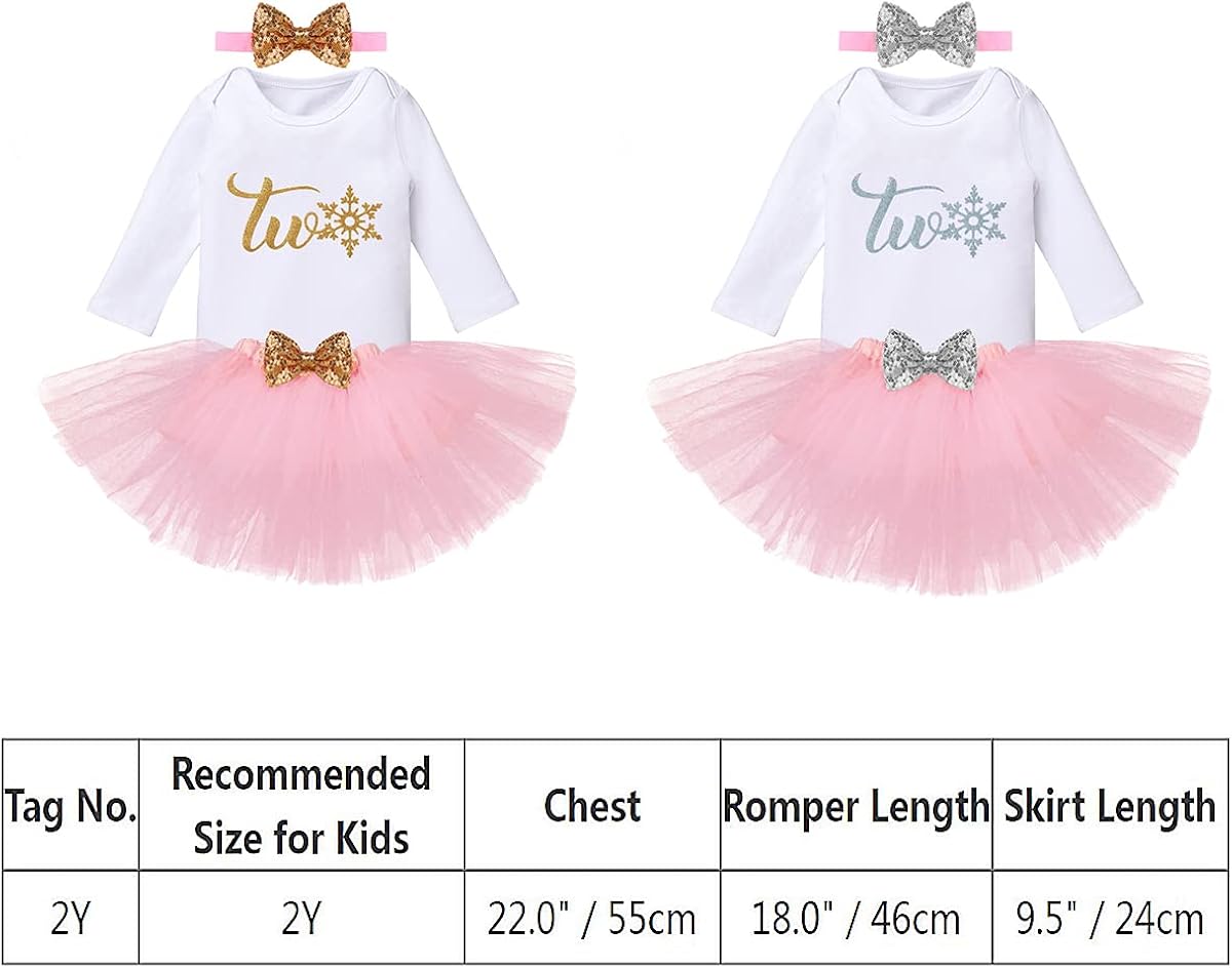 Miniatura 6 de IMEKIS Traje de bebé niña con diseño de copo de nieve para el primer cumpleaños con falda tutú diadema ropa de fiesta de invierno pastel para