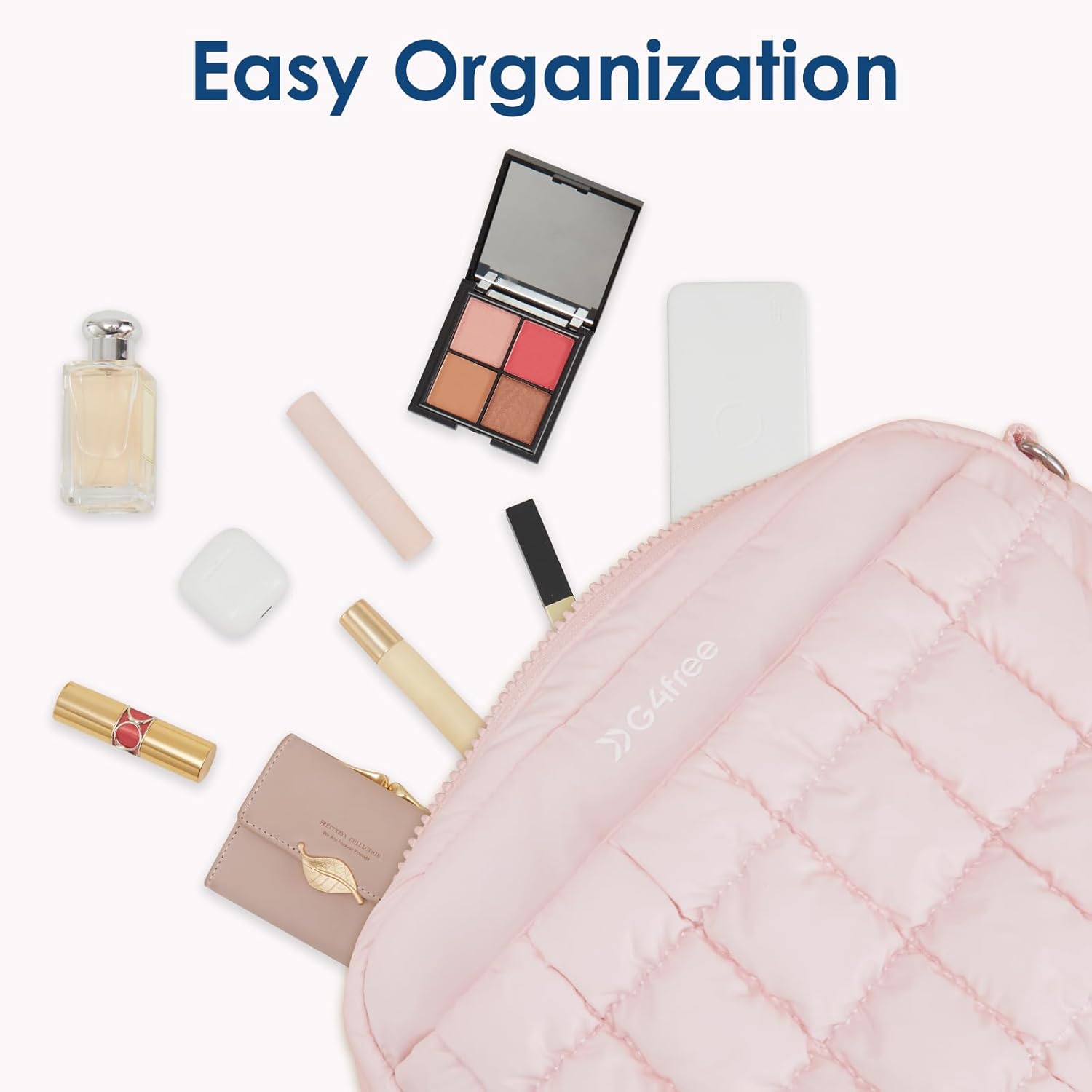 G4Free Puffer Crossbody Bag for Women, Lightweight Small Purse Casual Quilted Clutch Fashionable Shoulder Handbag - Image 3