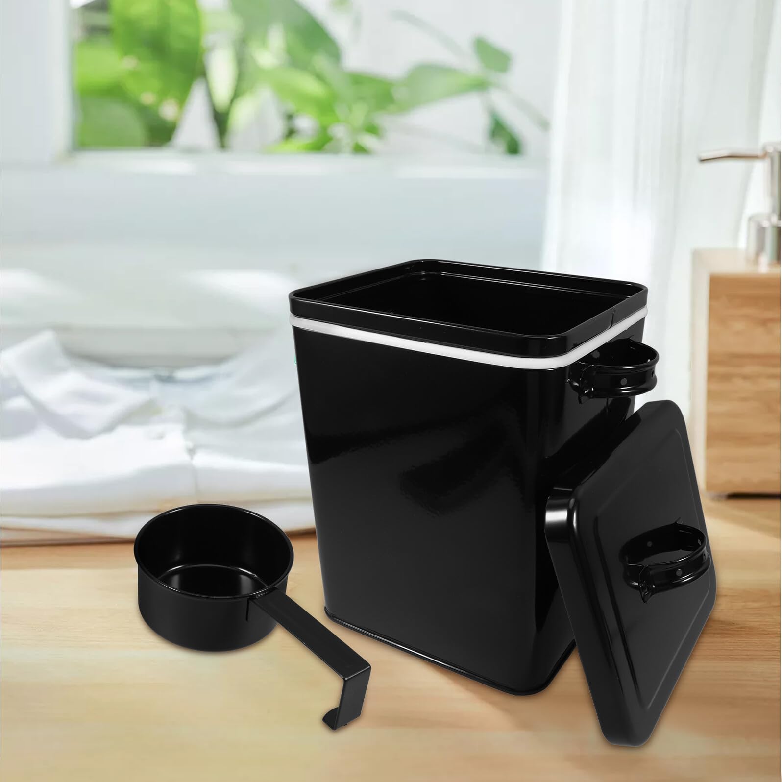 TOYANDONA Contenedor de Almacenamiento con Tapa Hermética Recipiente para Harina de Arroz Contenedores para Alimentos de Cocina para Almacenar Mantequilla Azúcar Harina Granos y Otros Alimen