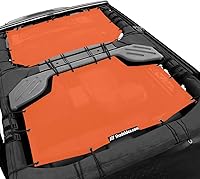 Vista 1 de Shadeidea JK Parasol Superior Compatible con Jeep Wrangler JKU Cobertura de Techo de Malla Suave (2007-2018) - Bloqueador UV de Ruido del Viento
