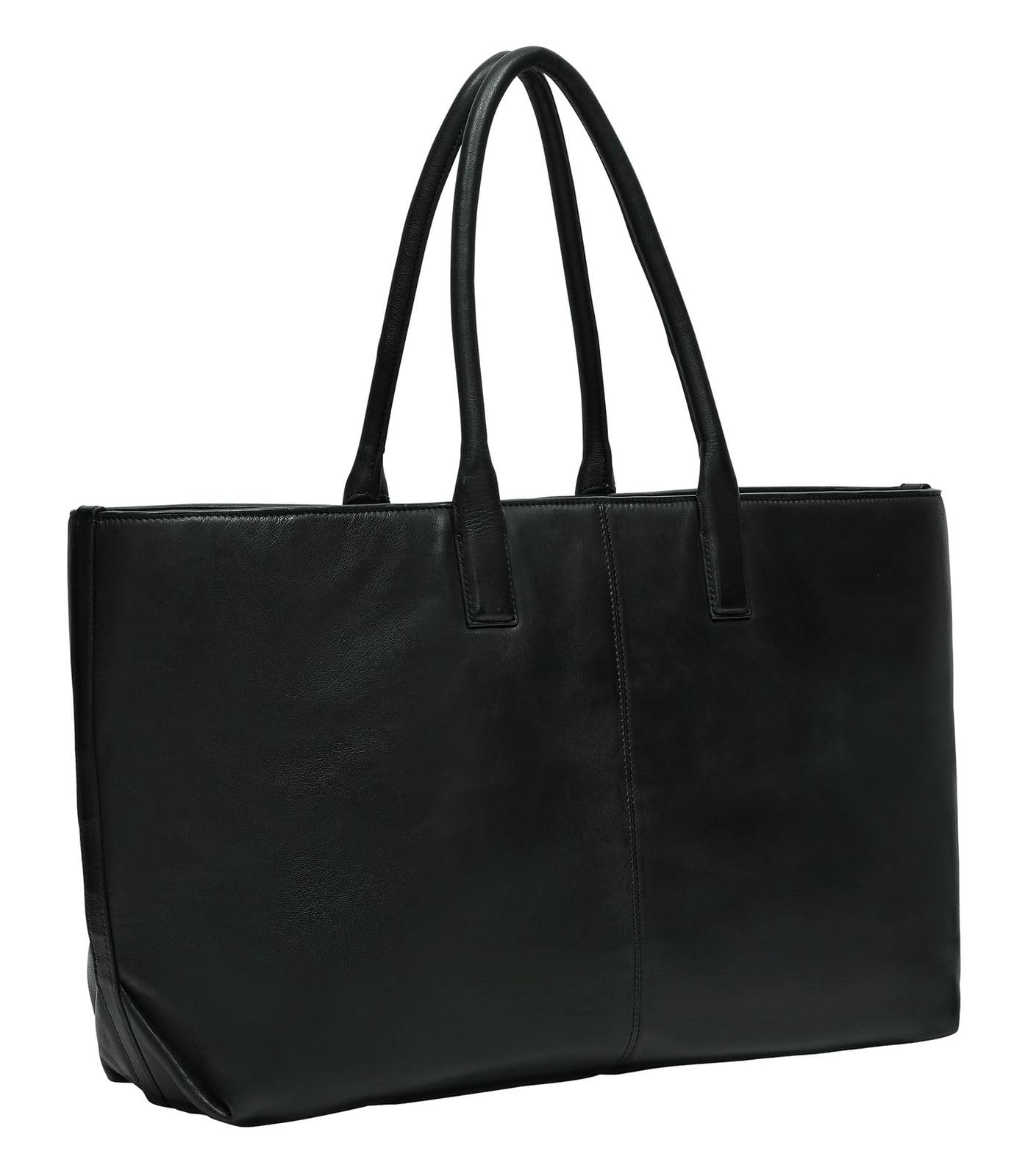 LIEBESKIND BERLIN Leather shopper bag shoulder bag Seasonal Noos Sheep Natural Chelsea Black