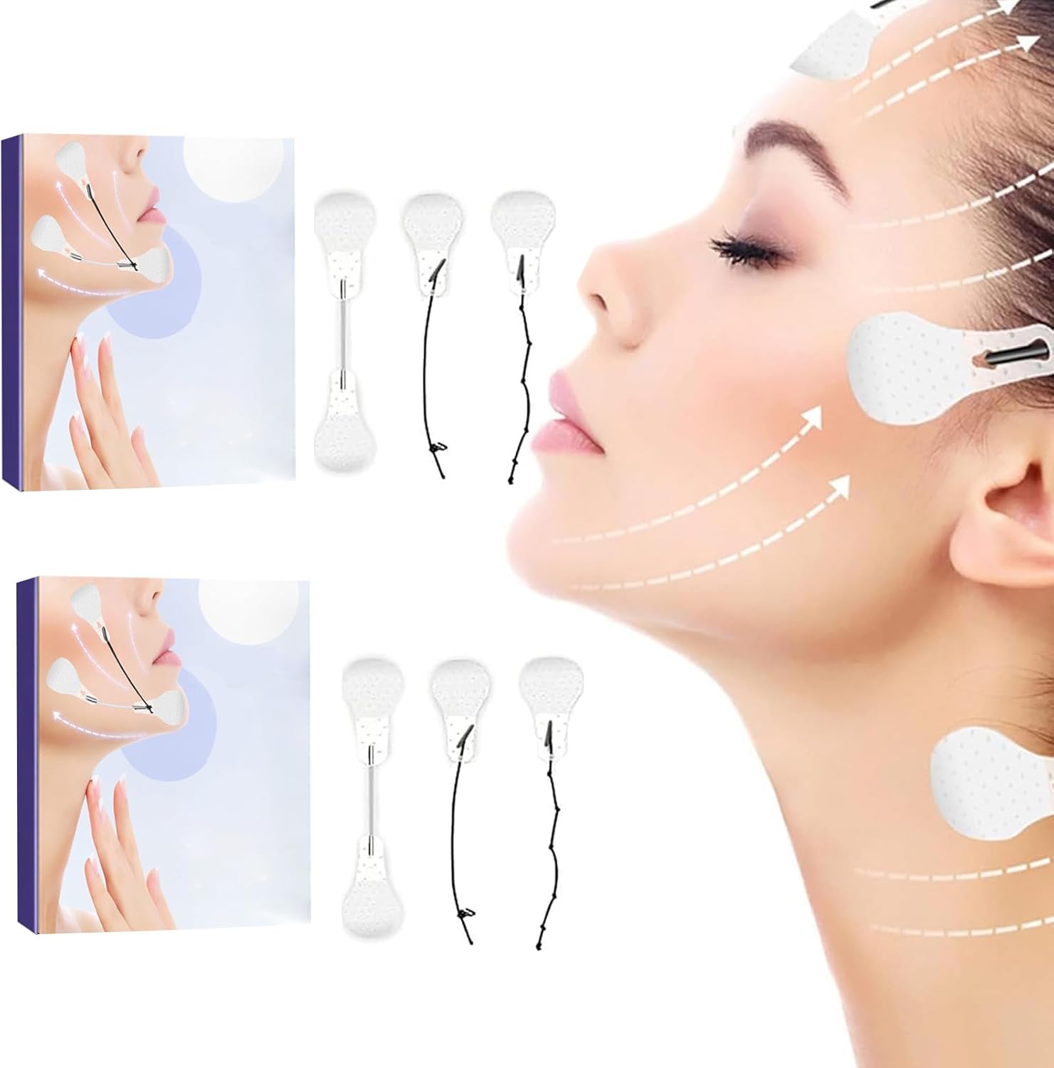 80 Pieces Face Lift Tape, Lift Sticker For Face, Face Tape Lifting Invisible With Elastic Thin Face Chin V-lift Tape, Woman Face, Neck, Eye Skin Tightening Facelift Tape Tool 80 Pieces Face Lift Tape, Lift Sticker For Face, Face Tape Lifting Invisible With Elastic Thin Face Chin V-lift Tape, Woman Face, Neck, Eye Skin Tightening Facelift Tape Tool