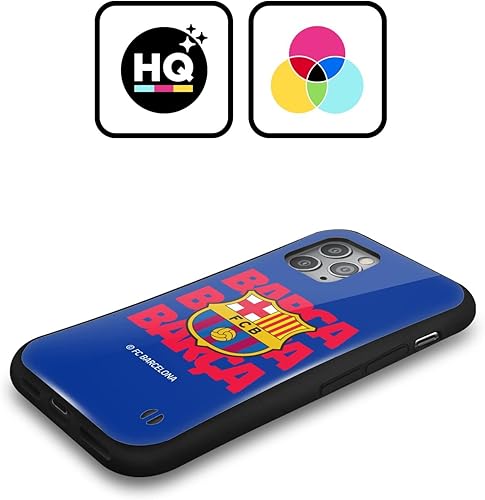 Miniatura 9 de Head Case Designs Officially Licensed FC Barcelona Neon Barca Graphics Hybrid Case Compatible with Apple iPhone 13 Pro