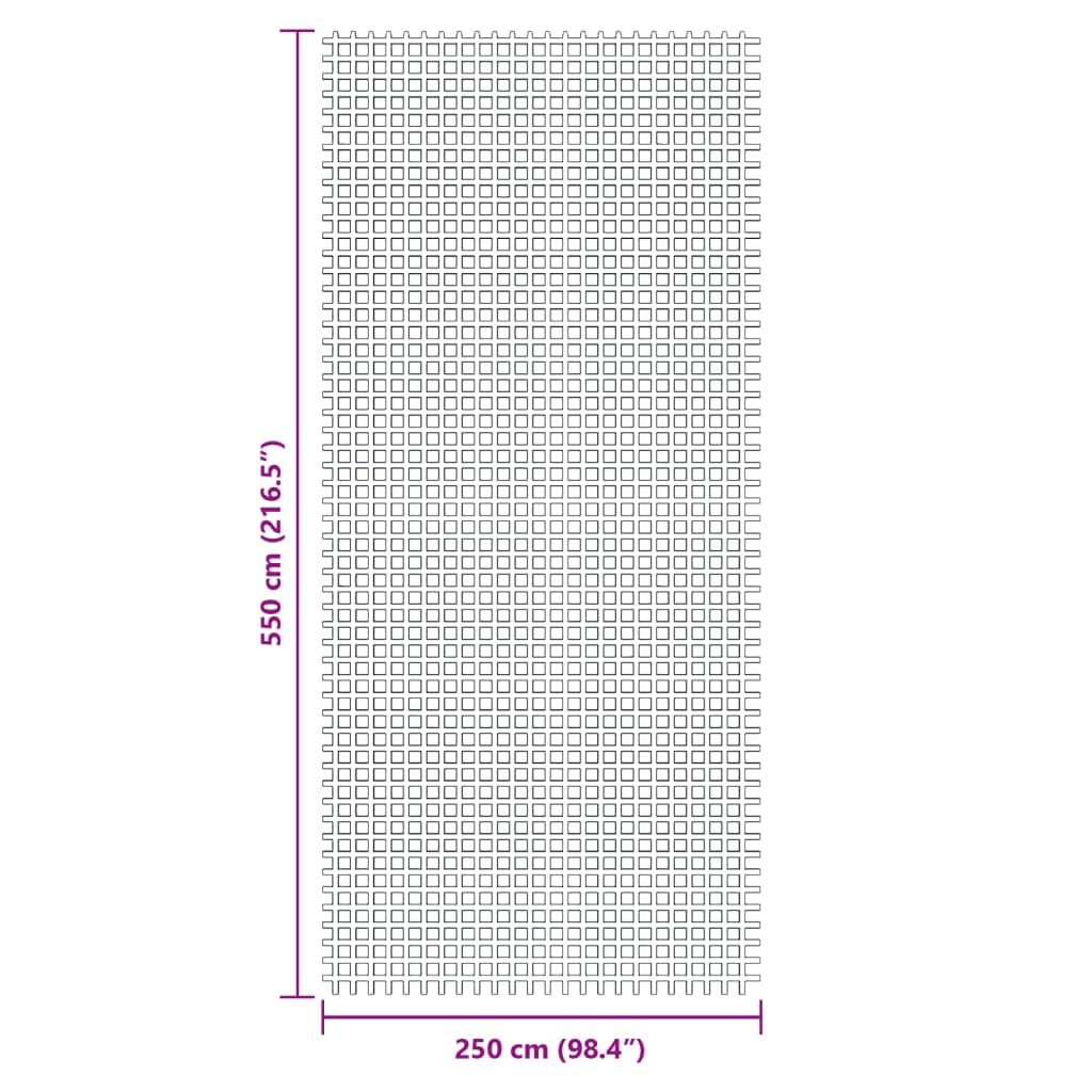 Tapis de tente anthracite - 5,5 x 2,5 m - Tapis d'auvent - Tapis d'extérieur - Résistant aux intempéries - Pour caravane/camping-car