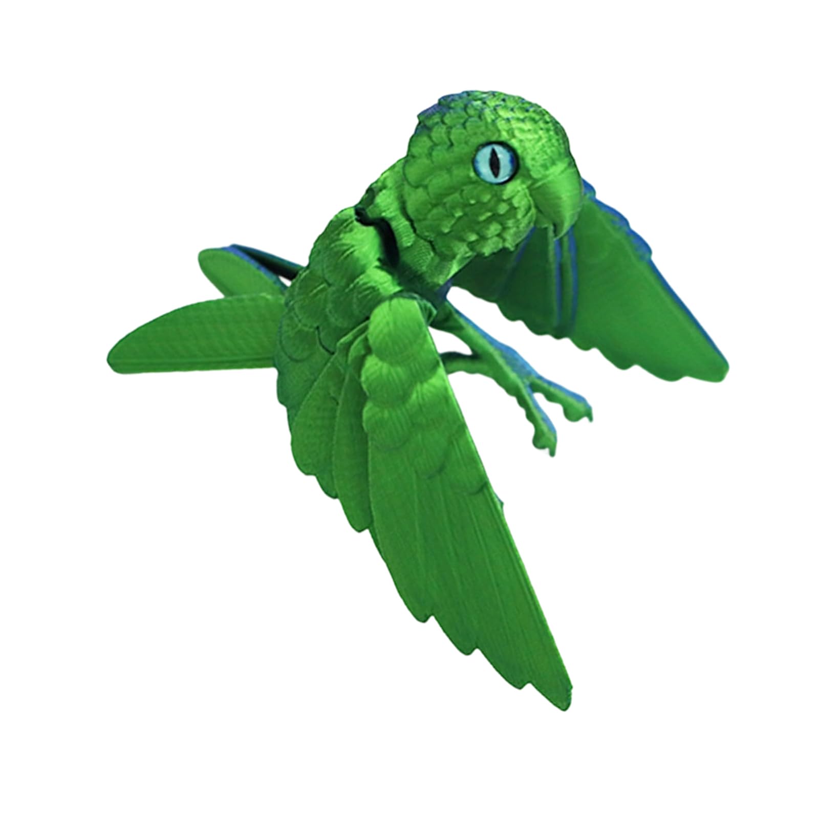Peiiwdc 3D Printed Parrots, Flexible Joint Articulated Parrots Fidgety Toy Realistic Statue Table Ornament Home Decors Flexible Joint Articulated Fidgety Toy