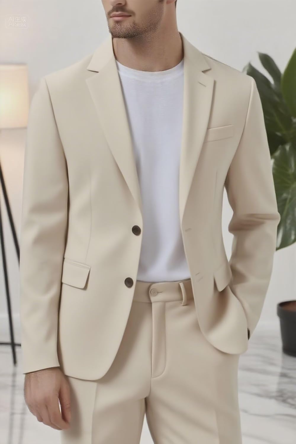 Mens Skinis Suits 2 Piece, Mens Suit Classic Fit Wedding Jacket Slim Fit, 2 Piece Suit for Wedding, Prom, Business