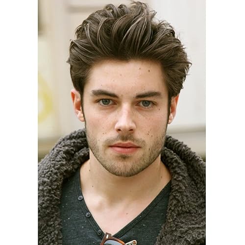 Toupee de piel fina suave 0.002 in PU 10x8inch reemplazo de pelo para hombre postizo 100% europeo piezas de cabello humano para hombre #17 color