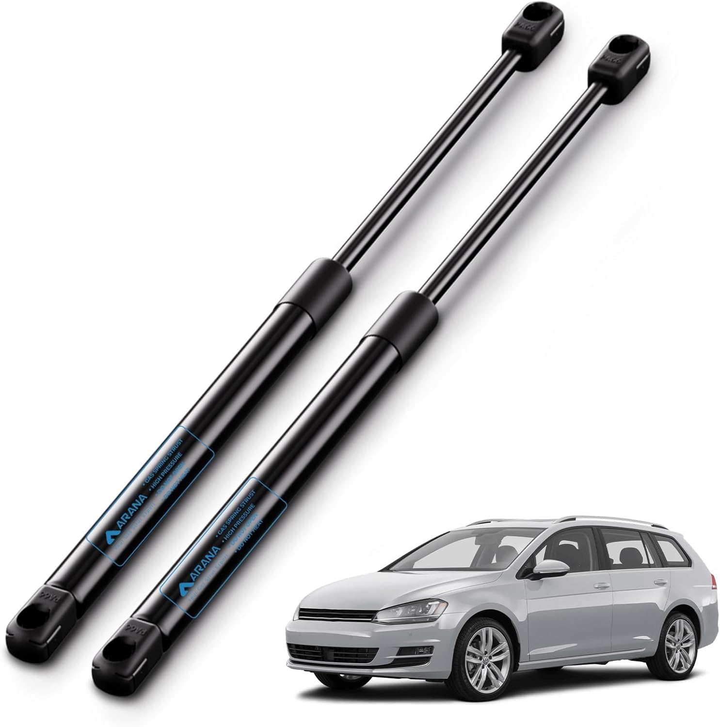 Arana 2x Heckklappe Dämpfer Gasdruckfeder kompatibel mit Golf V Variant 1K5 Golf VI Variant AJ5 1.2L-2.0L Kombi 2007-2013 4/5-Türer Gasdruckfedern Gasfeder, Replace# 1K9827550B