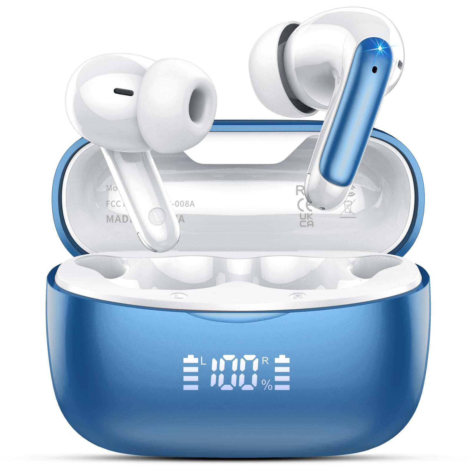 KI Übersetzer Kopfhörer, 2026 Neu Bluetooth 5.4 kopfhörer mit übersetzer 164 Sprachen kopfhörer übersetzer echtzeit mit 7 Modi, ENC Rauschunterdrückung 56H Laufzeit für Business Reisen, Schwarz