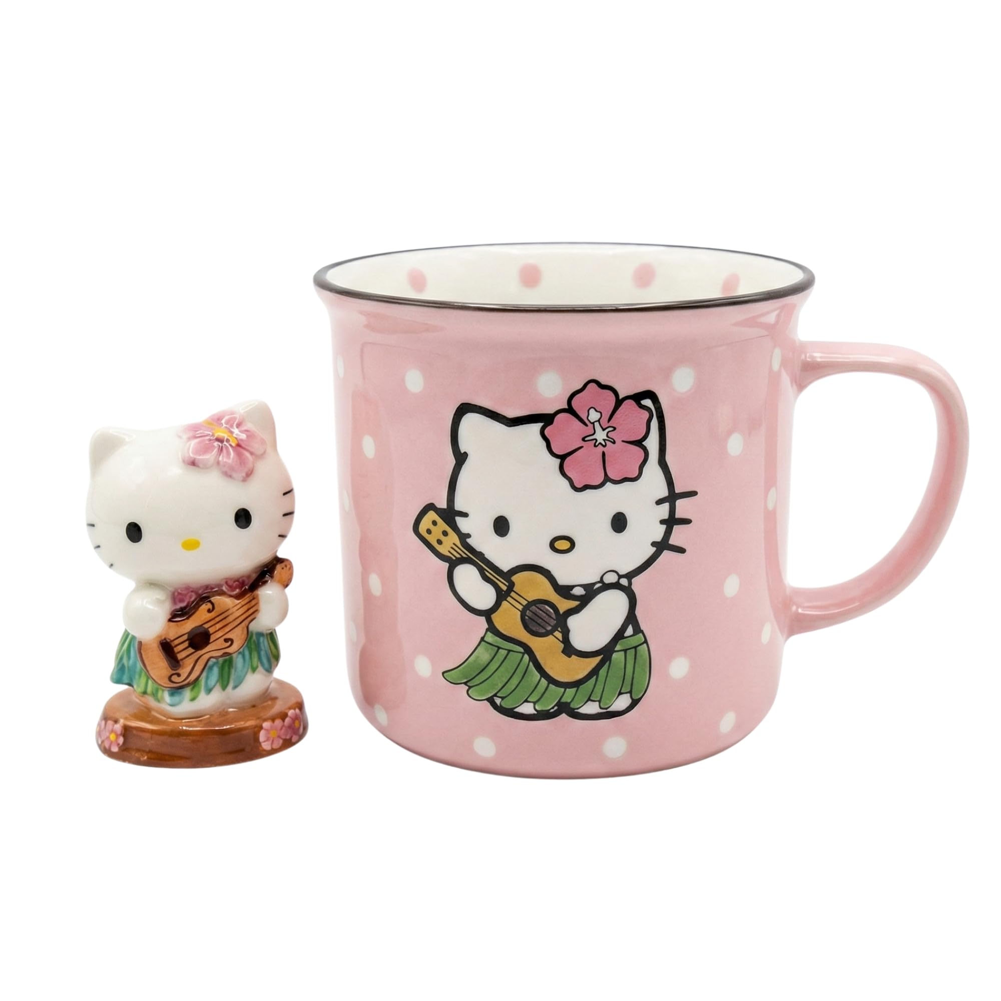 Amazon.com: Blue Sky Clayworks Hello Kitty Hula Mug & Figurine