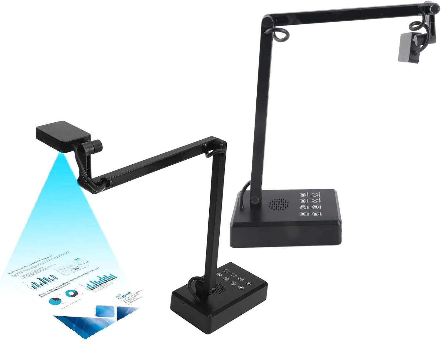 16MP USB Document Camera with Adjustable Angle, 4K Ultra High Definition Webcam for OS X Android - Auto Focus, Plug and Play, Ideal for Live Streaming and Office Use