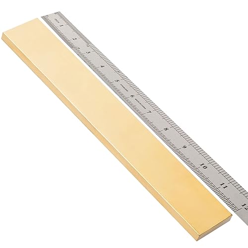 Miniatura 22 de Barra plana de latón C360 Stock 1/8 "x 1" "x 12" Fabricación de cuchillos de latón Bar Stock