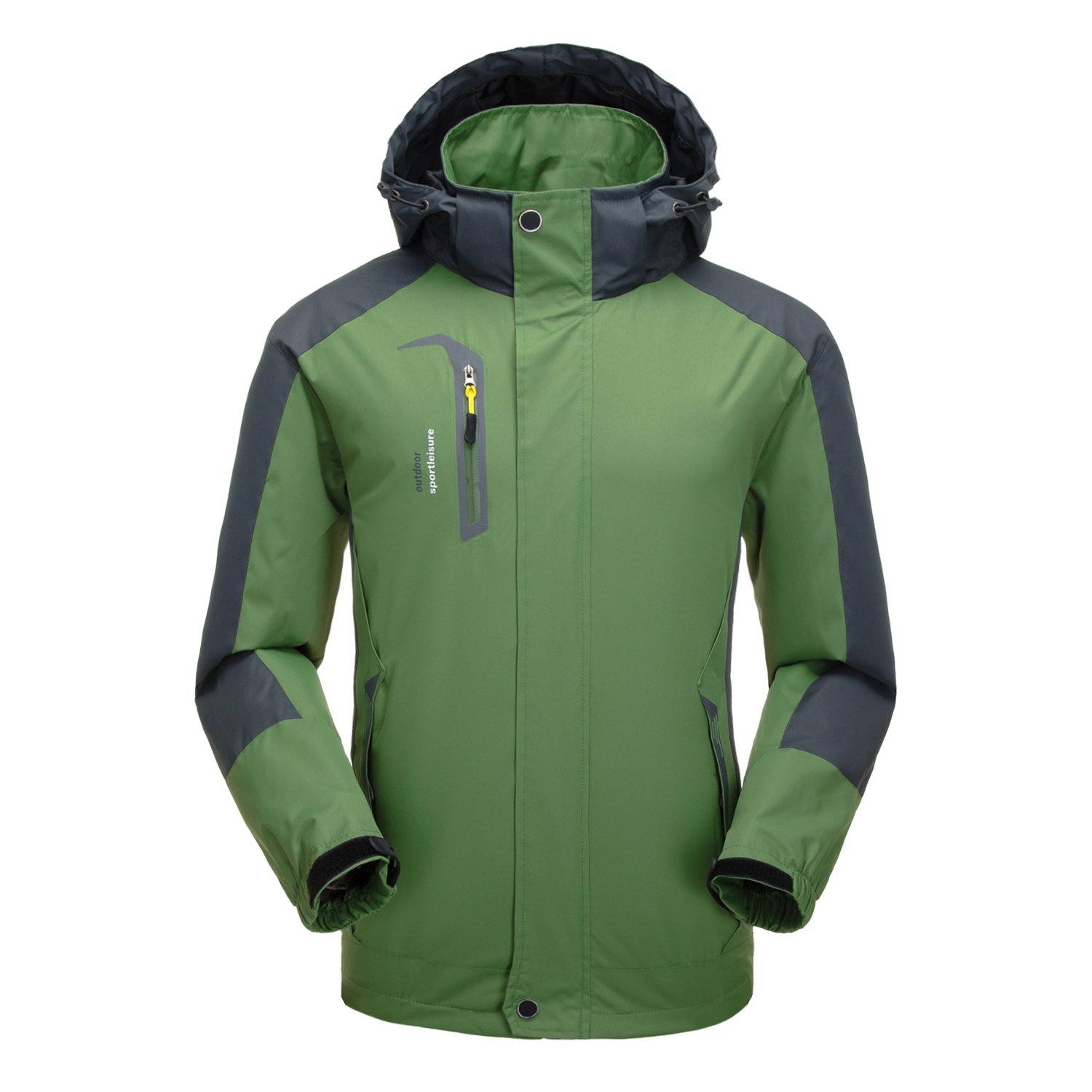 Giacca da Uomo Impermeabile Esterna Giacca da Pioggia Leggera Softshell Arrampicata Abbigliamento da Trekking Giacca a Vento Multitasche da Montagna