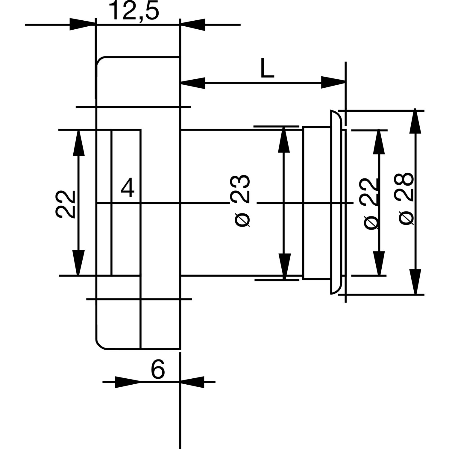 BURG-WÄCHTER, Serrure Universelle à Cylindre en Applique MZ 23 SB, Serrure pour Meubles, 2 Clés et Matériels de Fixation inclus