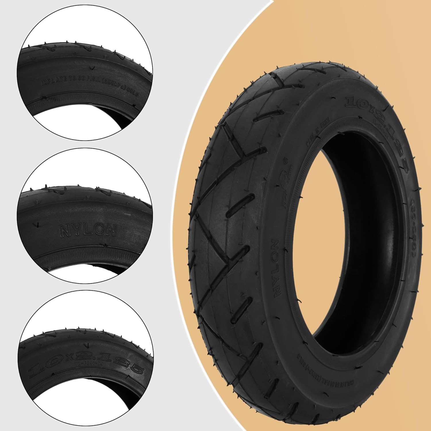 E-Scooter Tube 10x2.5 45° Valve: Durability and Performance