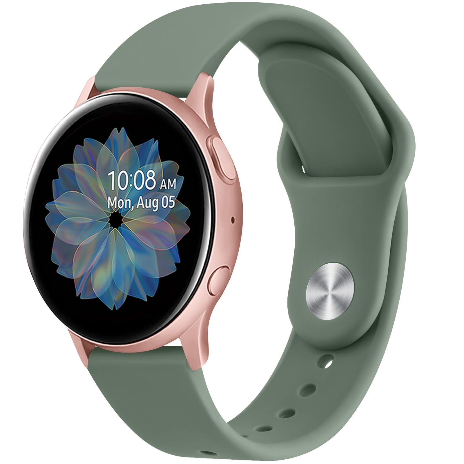 Silicone Strap for Samsung Galaxy Watch - Active/Active 2/3/4 40/41/44mm & Gear Sport/S2 - 20mm Watch Band