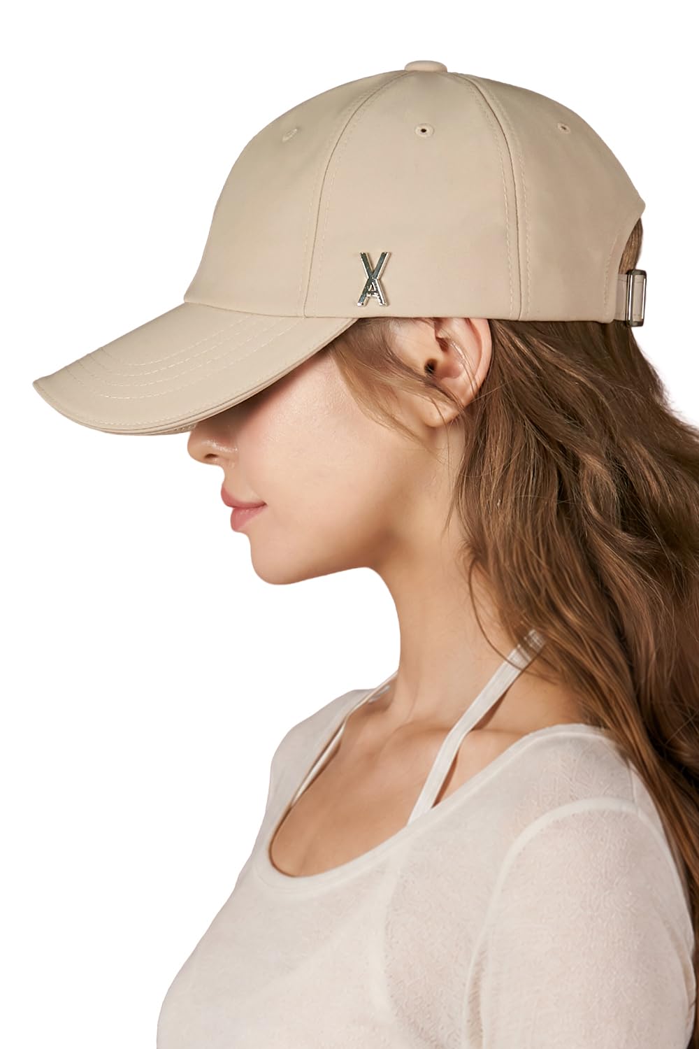 [VARZAR] Silver stud over fit ball cap B…