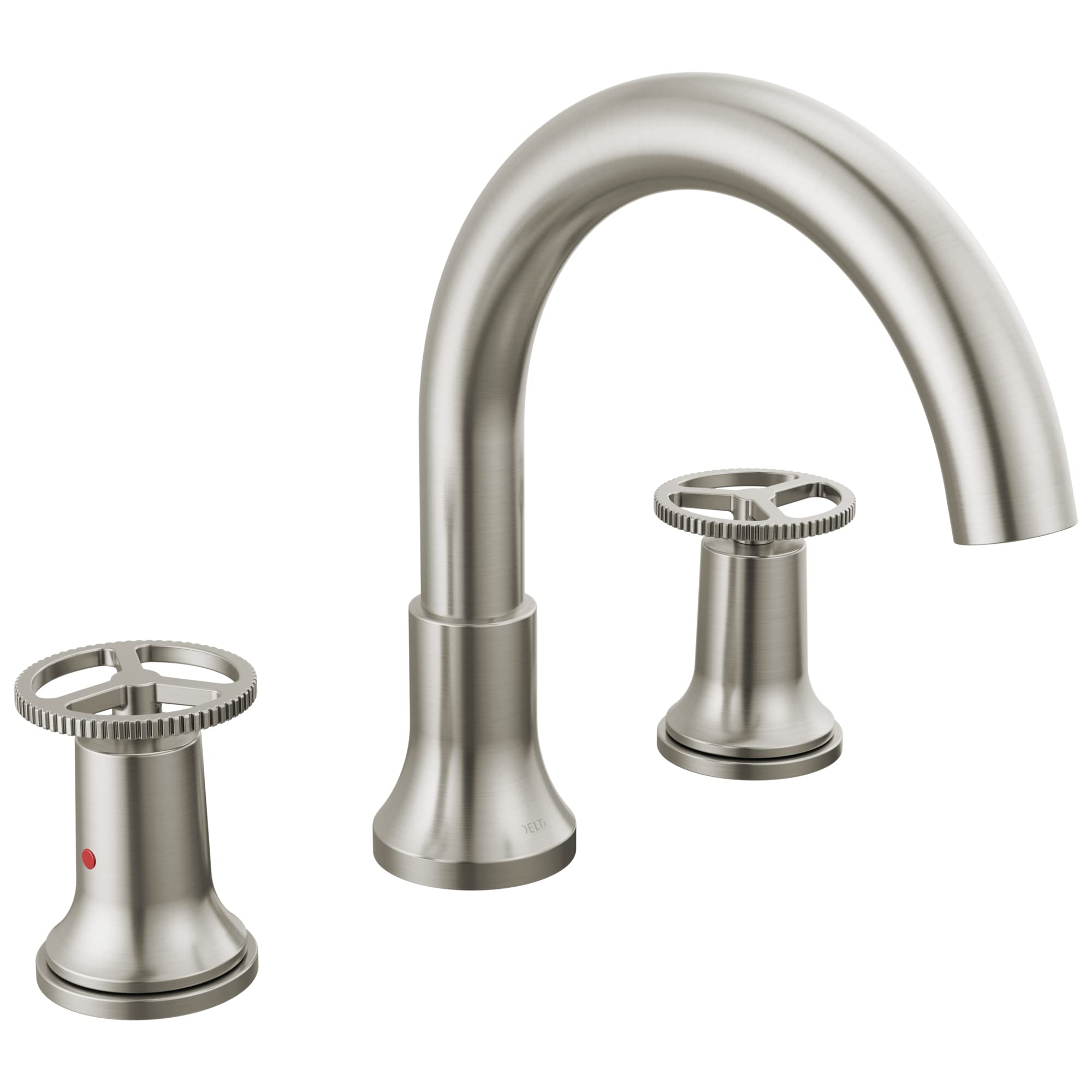 Delta Trinsic Roman Tub Faucet, Brushed Nickel Deck Mount Bathtub