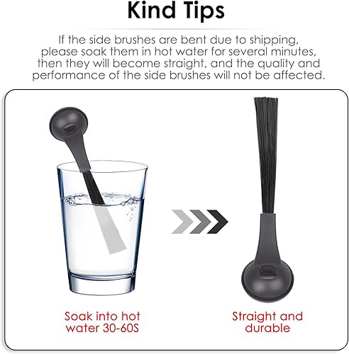 Miniatura 6 de Paquete de 12 cepillos laterales para Shark RV2820YE, AV2800ZE, AV2810YS, AV2501AE RV2502AE AV2501S IQ R101AE RV1001AE R101 RV1001 RV1000 RV2001AE