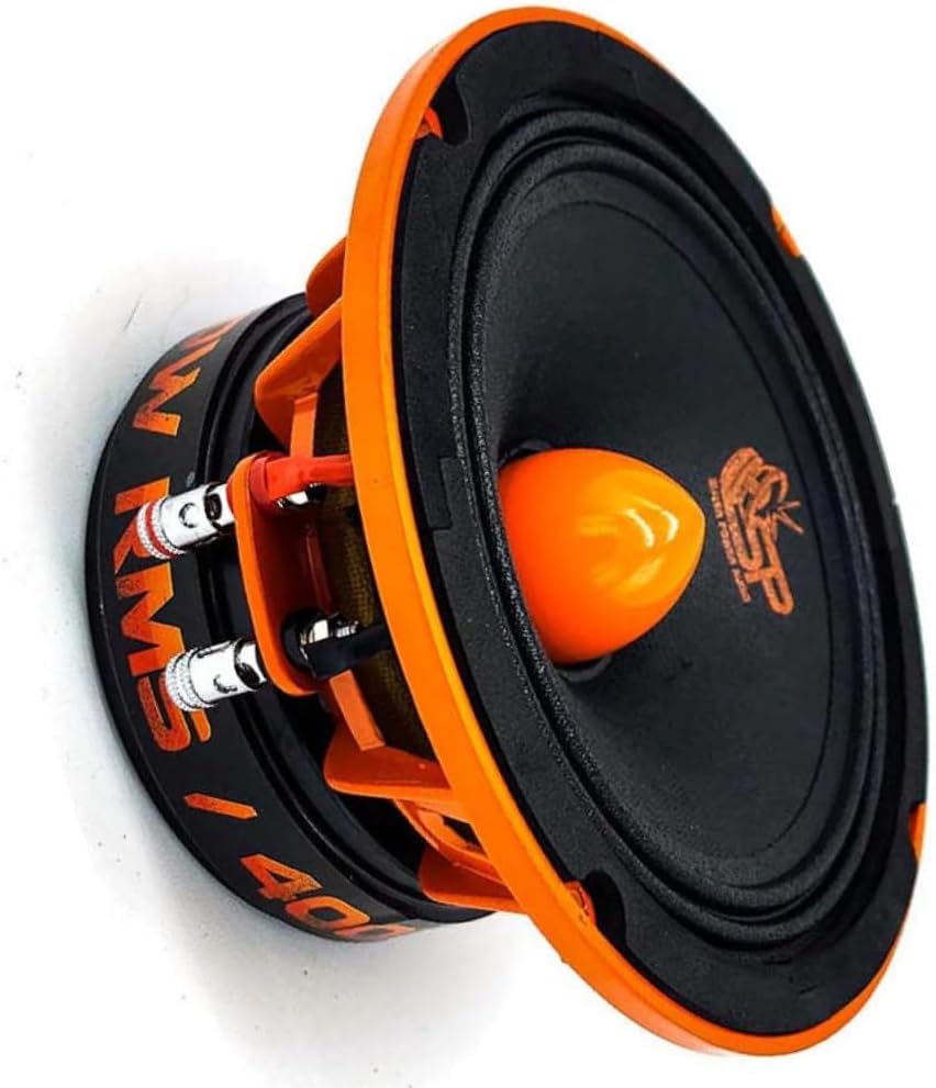 KIT Set pour SP Audio SP6MM 2 Haut-parleurs midrange 16,5 cm 165 mm 6,5" de diamètre, 200 Watts rms 400 Watts Max, impédance 4 ohm, sensibilité 98,1 DB, par Paire