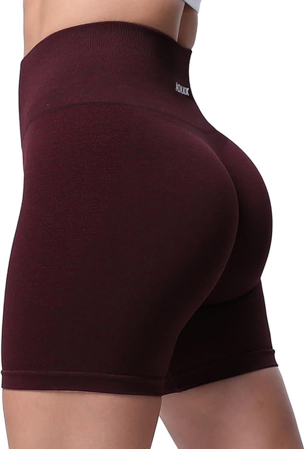 Aoxjox Seamless Asset Workout Biker Shorts for Women Tummy Control High Waisted Athletic Scrunch Gym Running Yoga Short 5"/6"