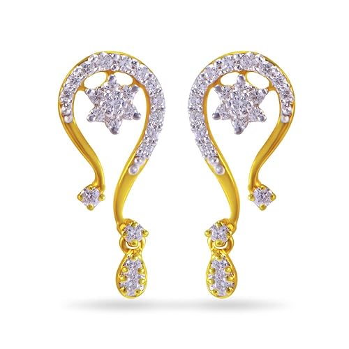 Pride Diamond Collection 18k Yellow Gold Stud Earrings