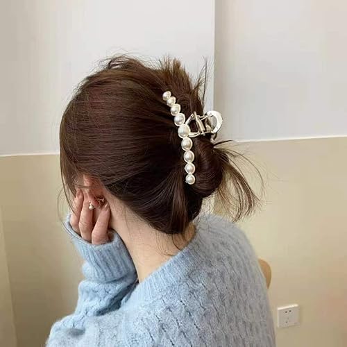 Miniatura 4 de Pinzas de metal con diamantes de imitación para el cabello, pinzas antideslizantes para el cabello, accesorios para mujeres y damas (paquete de 2)