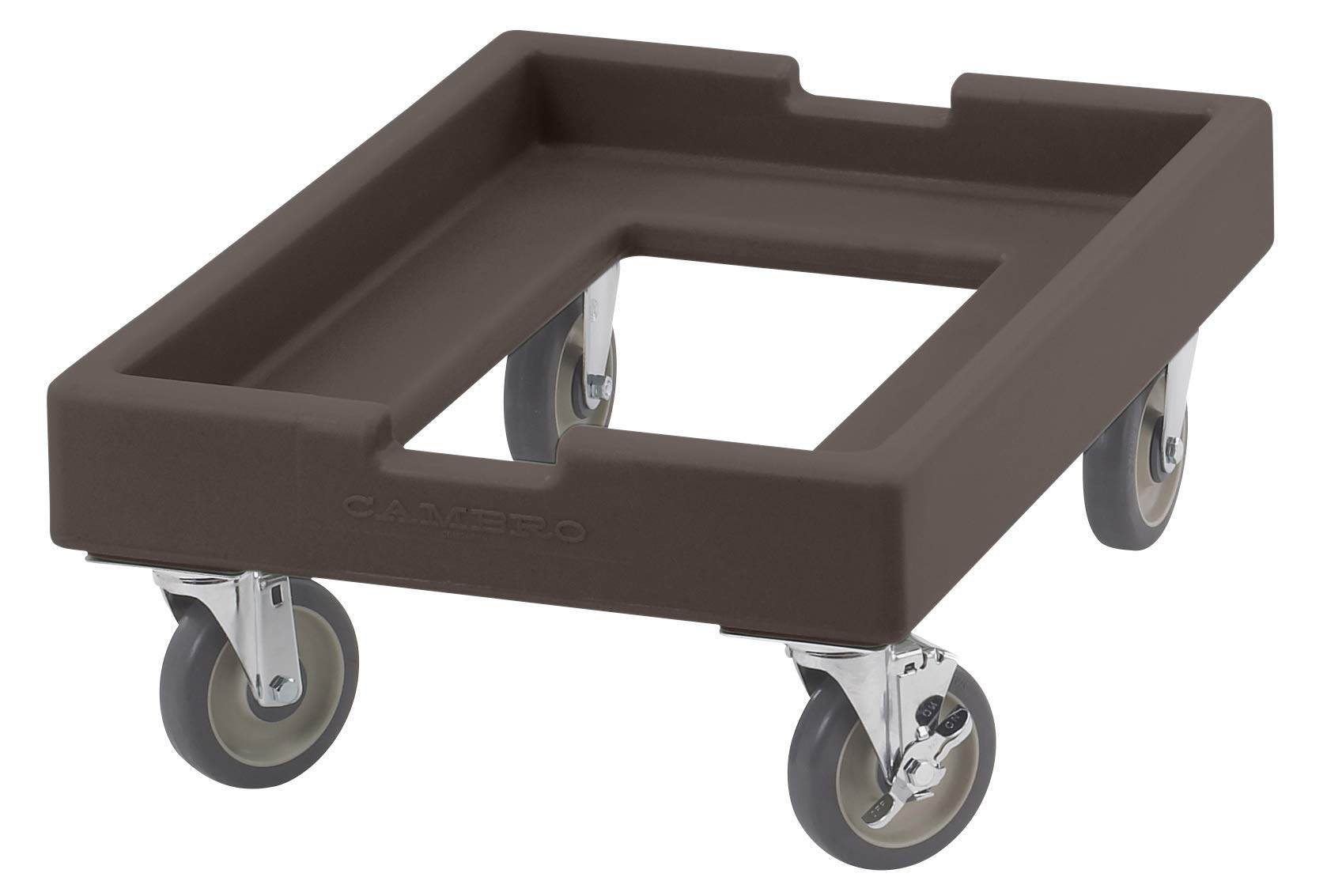 Cambro CD1826PDB131 Camdolly Pizza Dough Box Dark Brown Case of 1