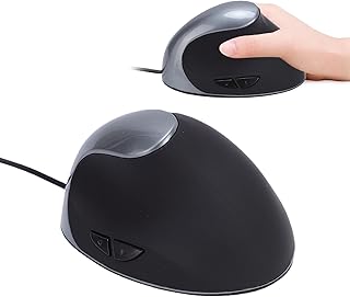 Ergonomic Vertical Mouse, 3 Adjustable DPI USB Wired Optical Ergonomic Mouse with 6 Buttons 4.4ft Cable for PC Laptop Computer