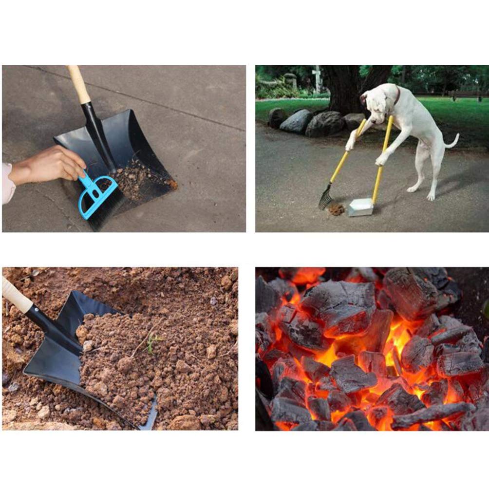 Pala de Jardinería 2piezas de Acero al Carbono Negra para Exteriores | Forma Única, Portátil y Ligera, Uso en Camping y Bbq, Herramienta Compacta para Tareas Multiusos