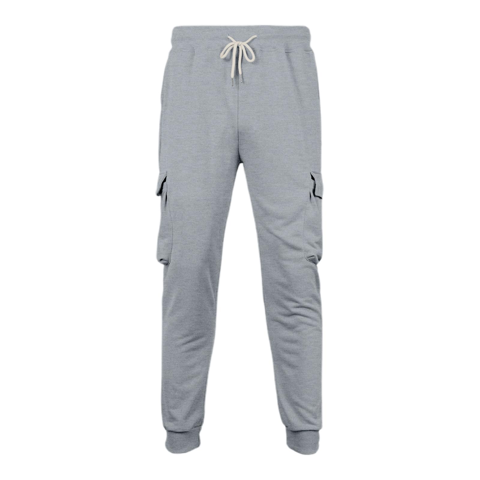 Set da jogging da uomo, 2 pezzi, felpa da jogging in maglia autunnale, morbida, sportiva, con scollo rotondo, tasche, calda, traspirante, confortevole, leggero, allenamento A110