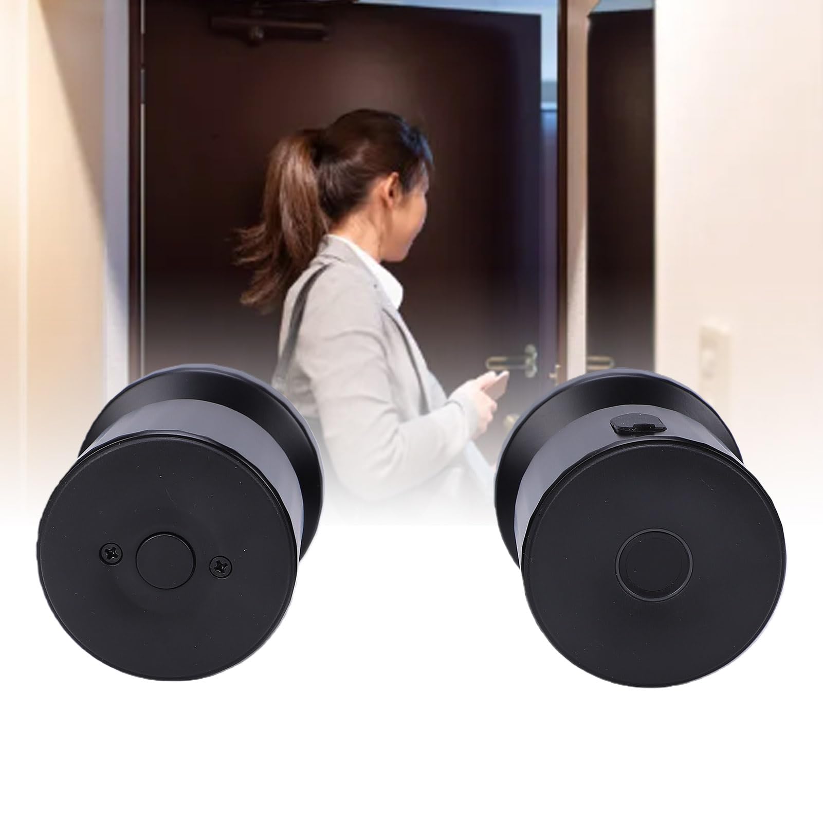 Pongnas Poignée de Porte Intelligente avec Commande, Serrure Numérique