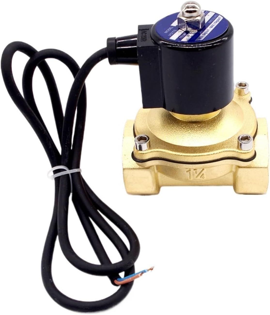 2Way Normally Closed DN50 2 Inch Brass Electric Water Valves 12v Zero Pressure For Feed 1Pcs(NPT_110VAC)