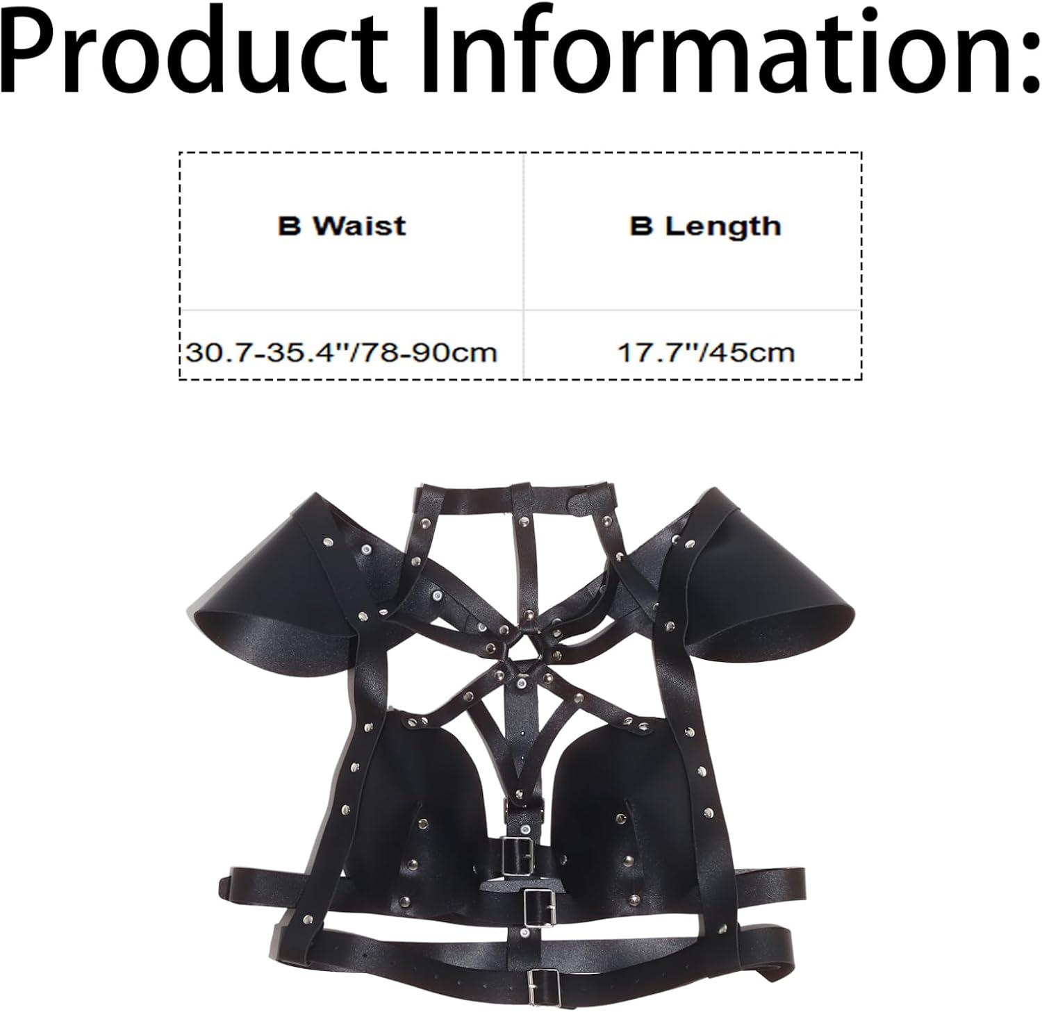 YiZYiF Adjustable Accessory Belts for Women Caged Bra Festival Dance Club Party Rave Belts Punk Harness
