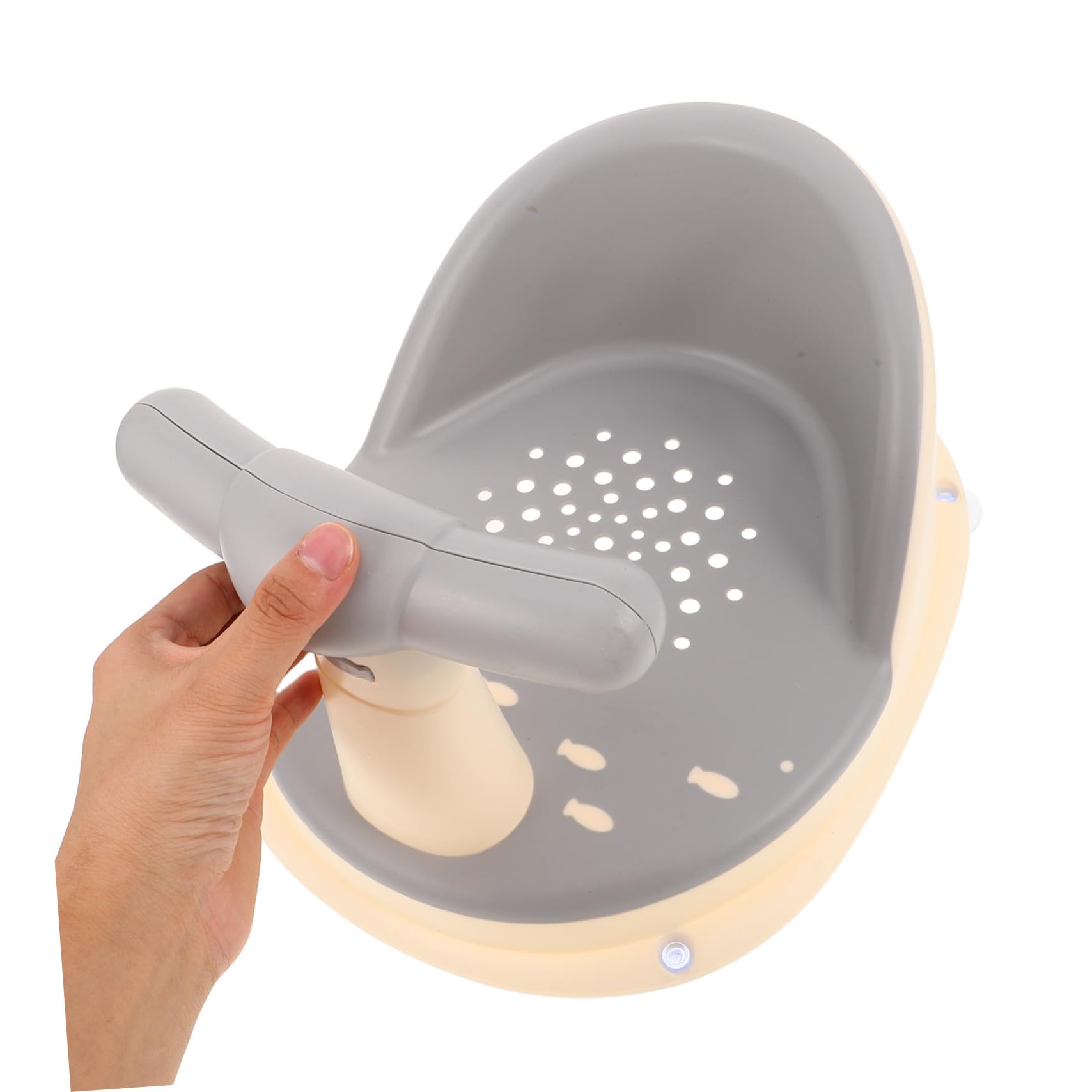 GARVALON Silla Baño Niña Antideslizante con Soporte Elevado para Recién Nacidos Asiento Adaptativo y Portátil para Baño Seguro y Cómodo
