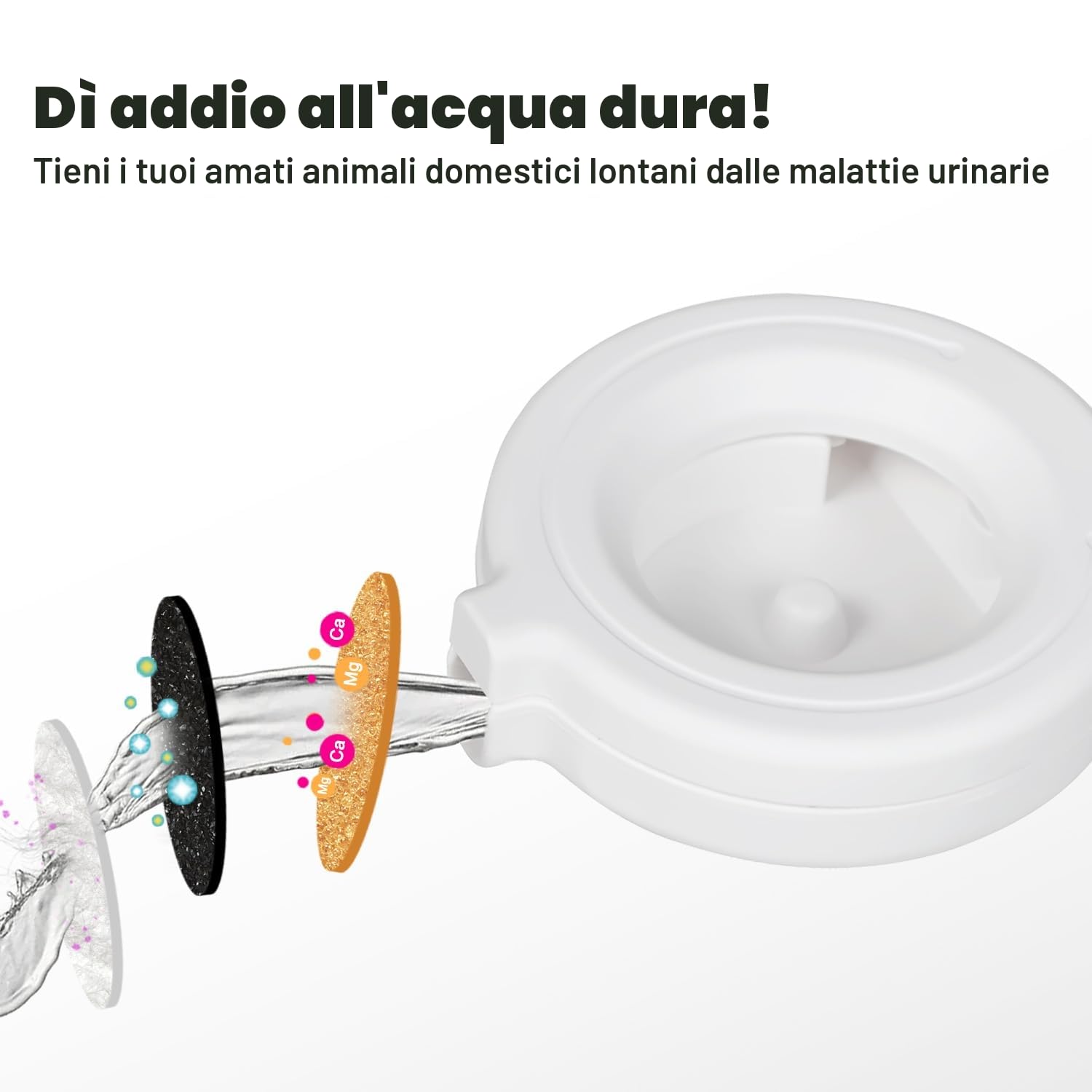 Sfozstra Distributore automatico a gravità per gatti: ciotola per acqua in acciaio inox nero da 4 l, ideale per case familiari e attività all'aperto