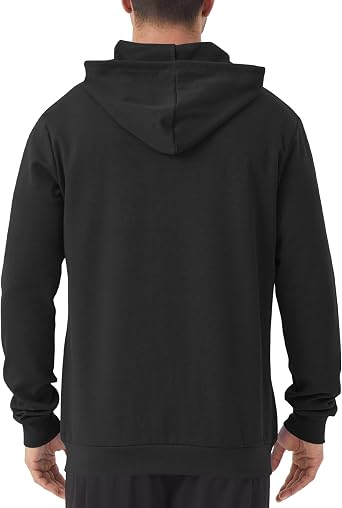 Idtswch Mens Tall Lightweight Hoodies Zip Up Sweatshirt Slim Fit Jacket