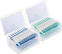 Vista 12 de 200 cepillos interdentales de silicona de doble extremo, palillo de dientes de doble extremo, selección de hilo dental con cerdas de silicona
