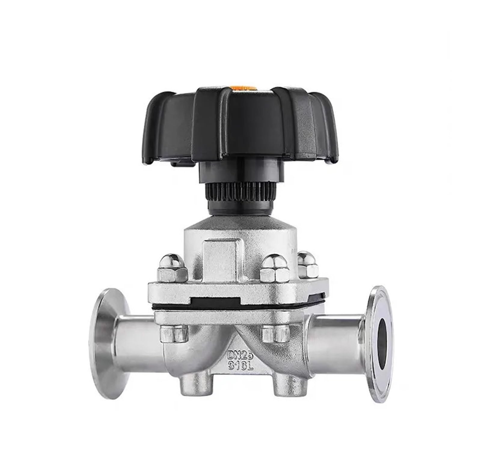 HYUJNAFZR Stainless Steel 316L Tri-Clamp OD 50.5mm Diaphragm Valve