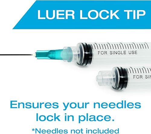 Miniatura 2 de Tilcare - Jeringa de 0.1 fl oz sin aguja Luer Lock, paquete de 100 goteros de medicina de plástico estéril para niños, mascotas o adultos