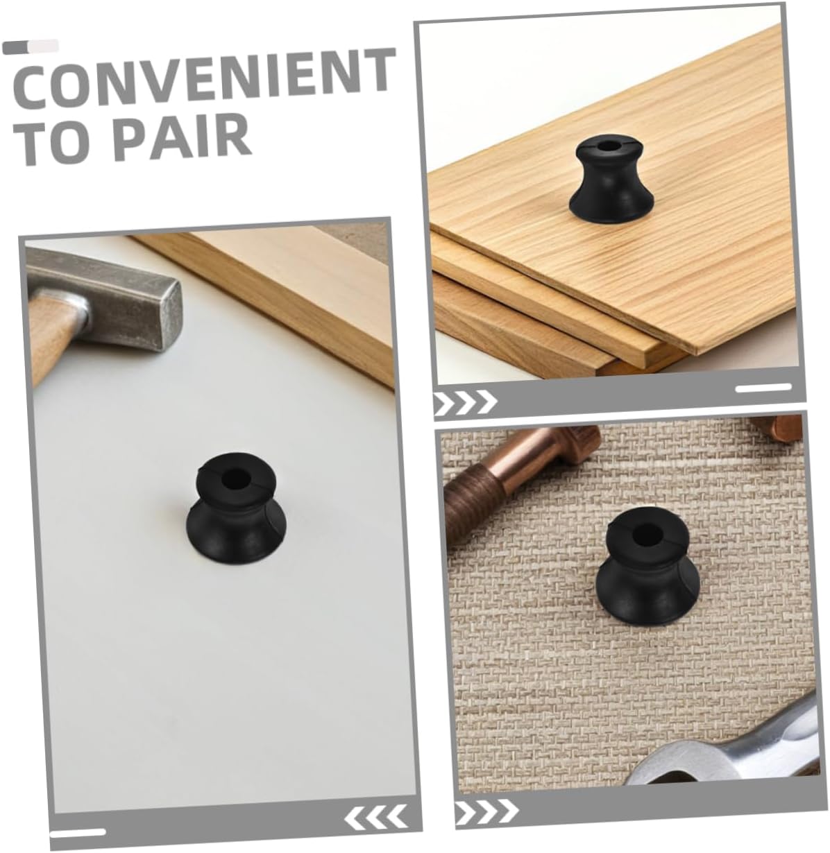 3pcs Tuning Fork Holder Universal Rubber Base for Home Office