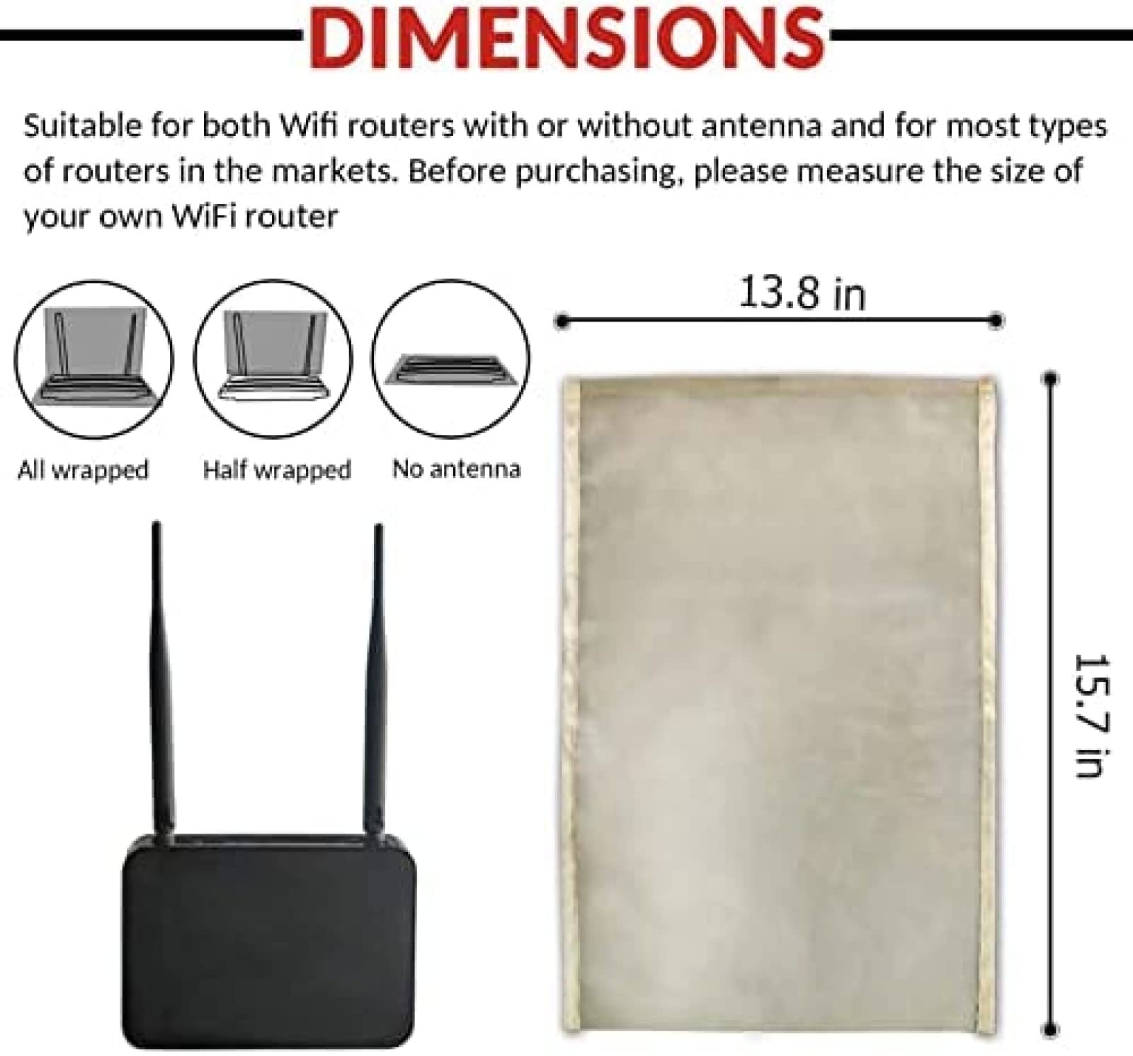 Emf House Shield FARA WEAR WiFi Router Cover EMF Radiation Protection ...