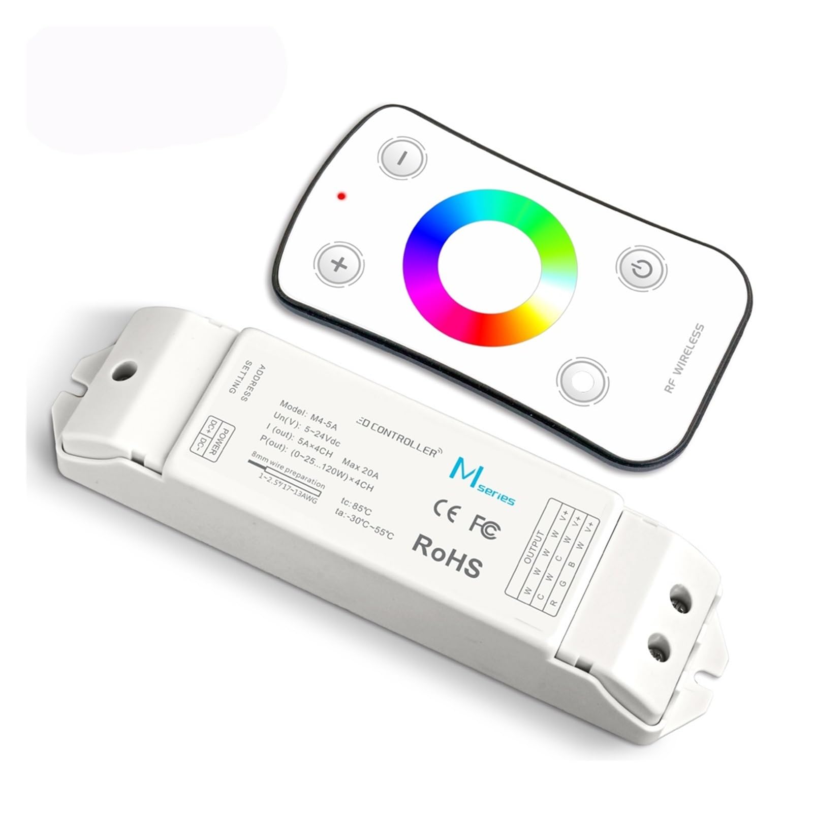 Contrôleur LED RGB à gradation CT M3 M4-5A tactile 4 canaux 20A