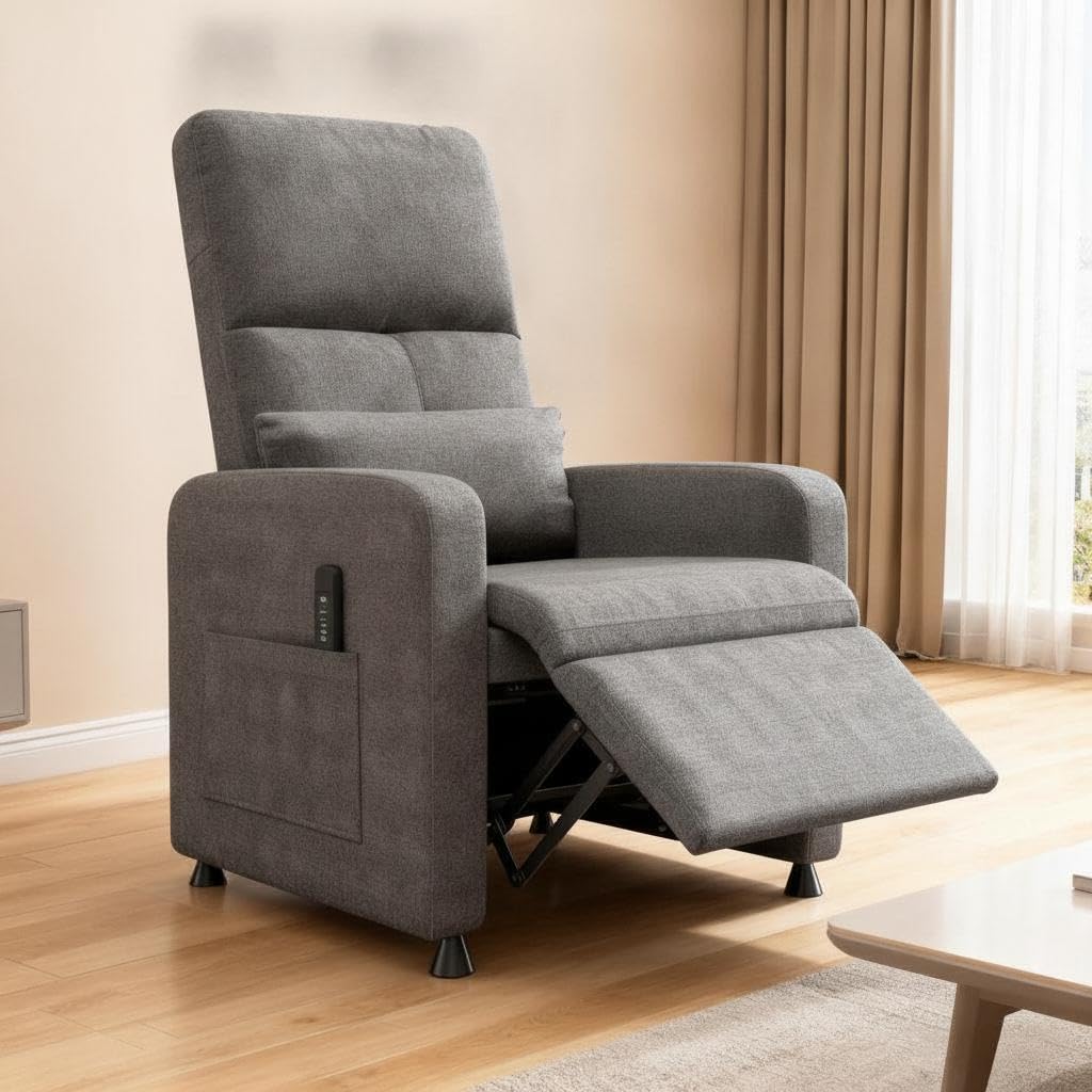Litake Sillón reclinable eléctrico con Masaje y Calor para Sala de Estar