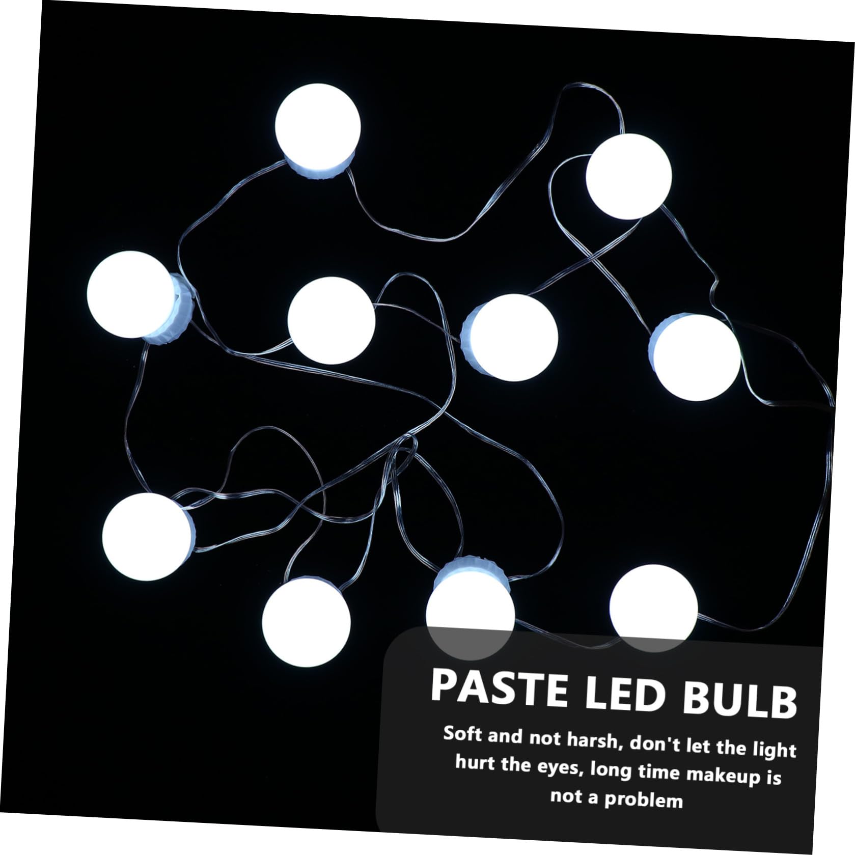 Kit D’éclairage LED Usb 10 Ampoules pour Miroir de Coiffeuse